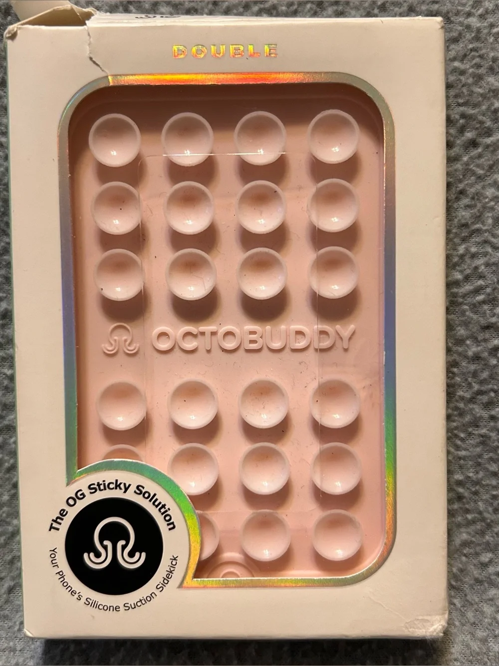 Octobuddy Silicone Suction Cup Phone Case Mount Chalk Pink New in Box